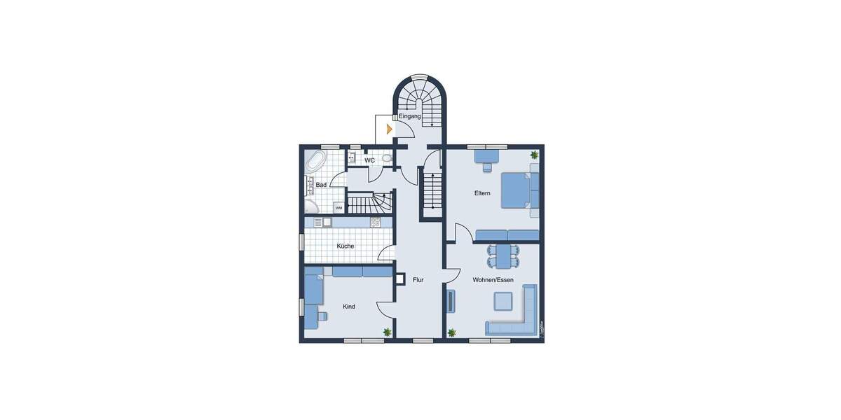 Etagenwohnung Bondorf - 3 Zimmer, 102 m&sup2;, 295.000&euro; | Angebot:25662552