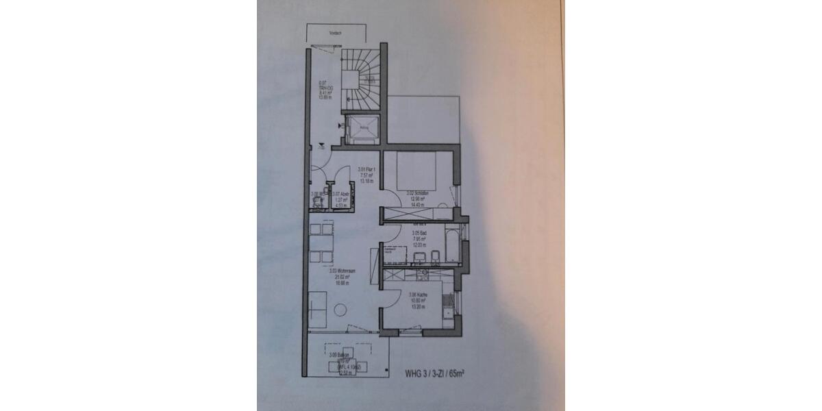 Etagenwohnung Tübingen Derendingen - 2 Zimmer, 65 m&sup2;, 880&euro; | Angebot:26677341