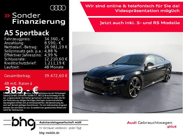 Audi A5 95.630 km 34.360 &euro; Mössingen 72116