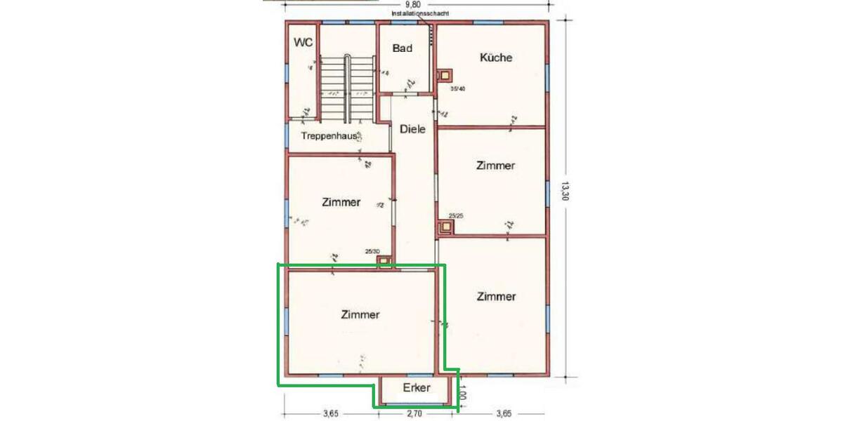 Etagenwohnung Reutlingen - 1 Zimmer, 26 m&sup2;, 473&euro; | Angebot:23107502