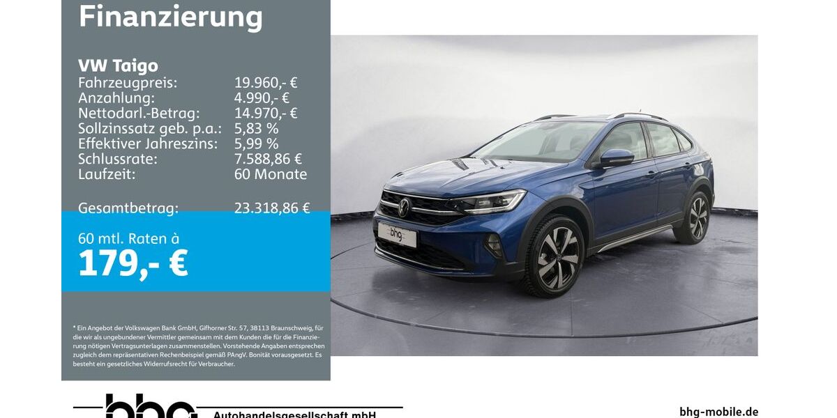 VW Taigo 21.179 km 19.490 &euro; Mössingen 72116