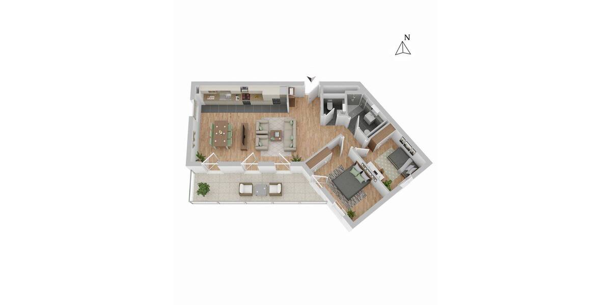Etagenwohnung Tübingen Südstadt - 3 Zimmer, 82 m&sup2;, 1.760&euro; | Angebot:26694554