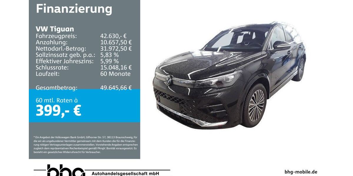 VW Tiguan 21.281 km 42.630 &euro; Reutlingen 72770