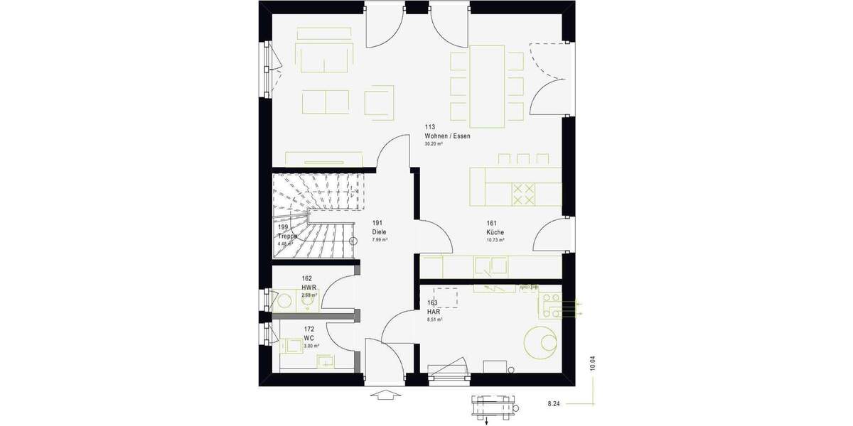 Einfamilienhaus Rottenburg am Neckar Eckenweiler - 4 Zimmer, 134 m&sup2;, 464.299&euro; | Angebot:25774167