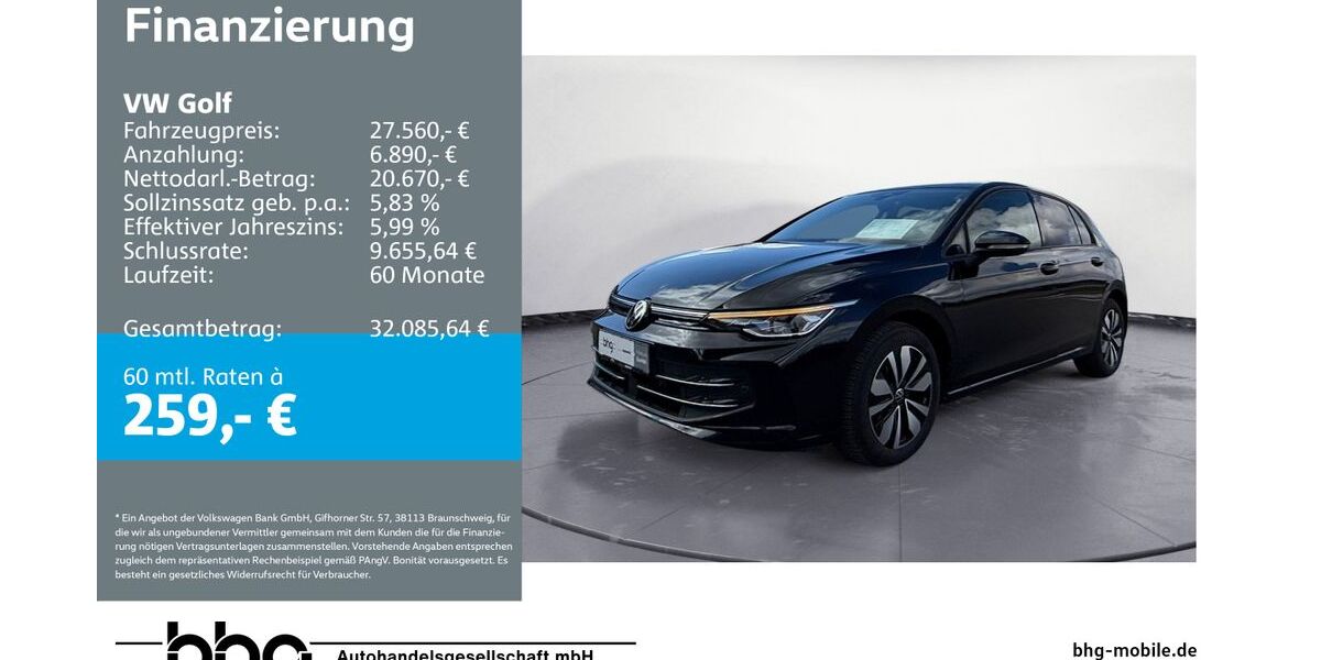VW Golf 15.672 km 27.560 &euro; Mössingen 72116