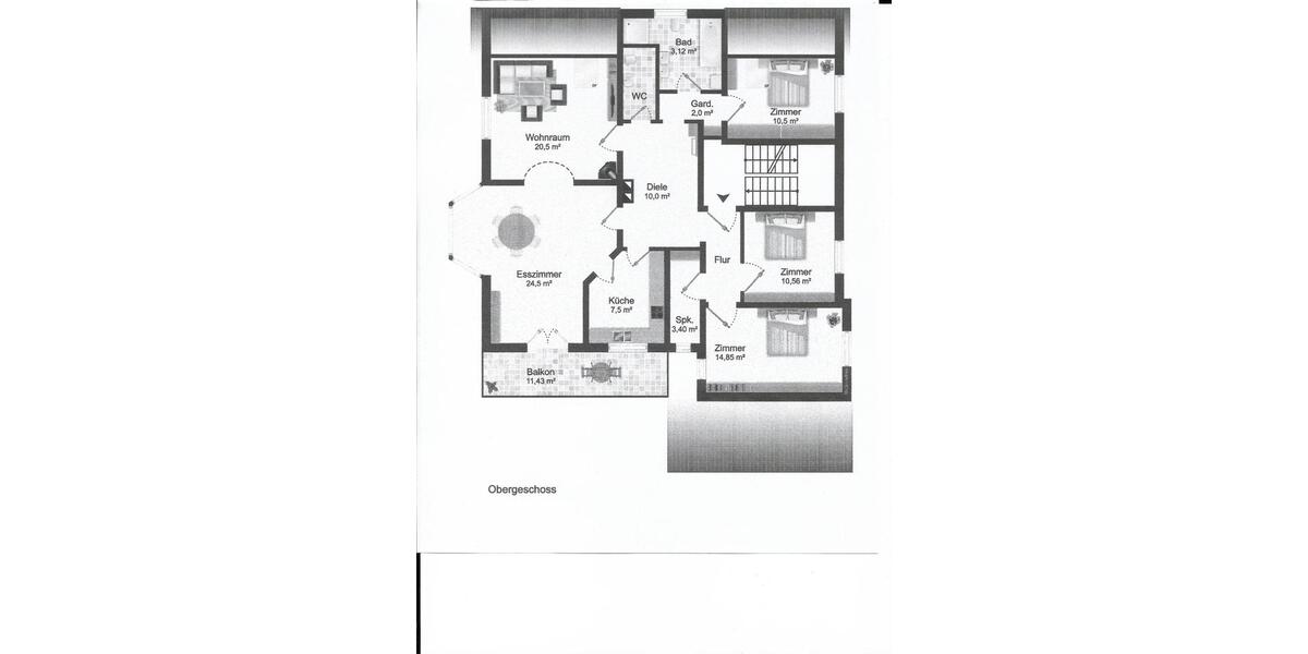 Etagenwohnung Lichtenstein - 4 Zimmer, 120 m&sup2;, 1.250&euro; | Angebot:25087484