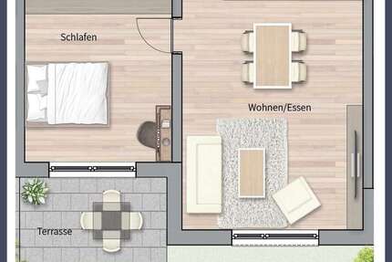 Wohnung Leinfelden-Echterdingen Echterdingen - 2 Zimmer, 60 m&sup2;, 369.000&euro; | Angebot:24016290