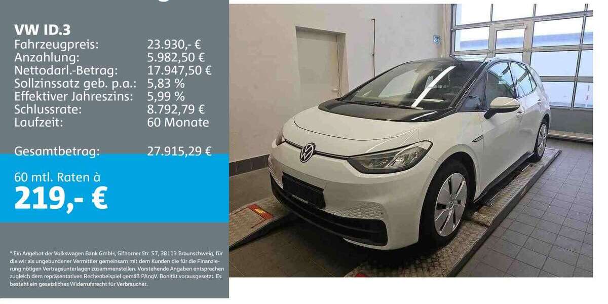 VW ID.3 36.671 km 23.930 &euro; Reutlingen 72770