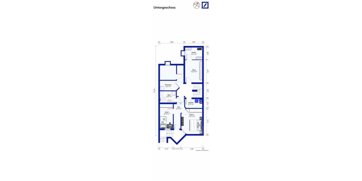 Etagenwohnung Tübingen Lustnau - 4 Zimmer, 85 m&sup2;, 400.000&euro; | Angebot:25685957