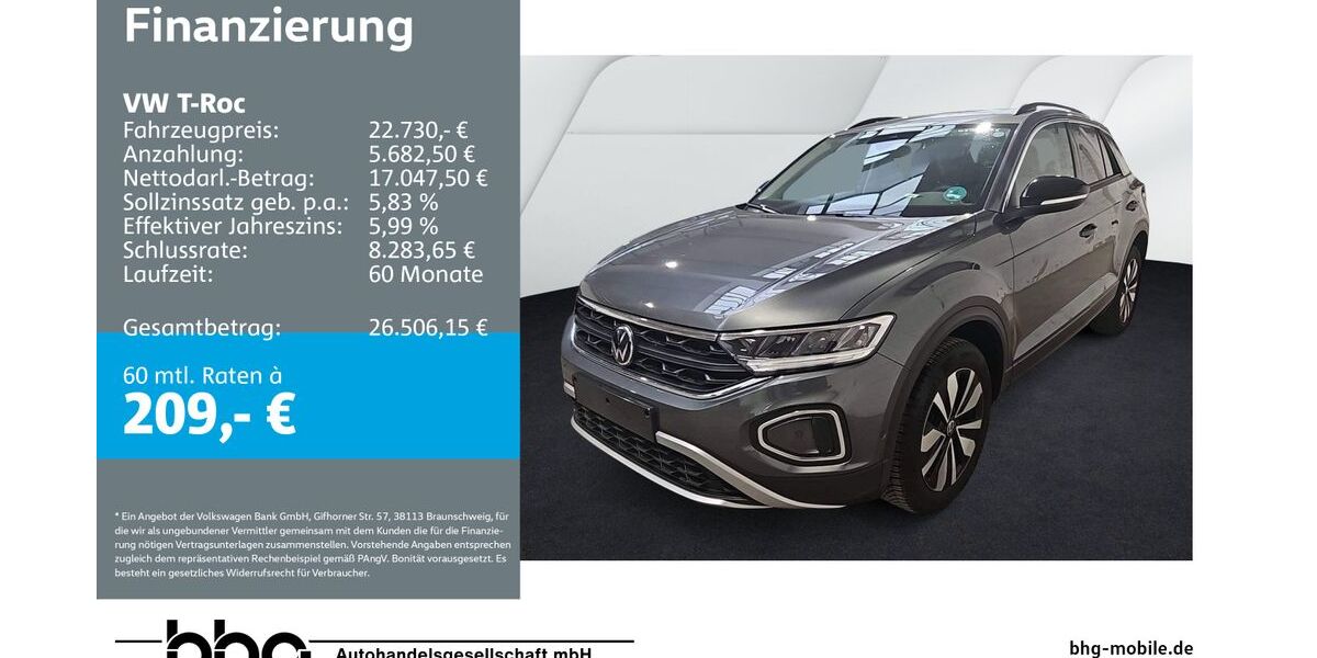 VW T-Roc 25.487 km 22.360 &euro; Reutlingen 72770