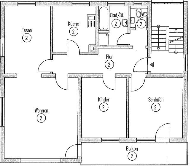 Etagenwohnung Nufringen - 3.5 Zimmer, 102 m&sup2;, 1.190&euro; | Angebot:26049575