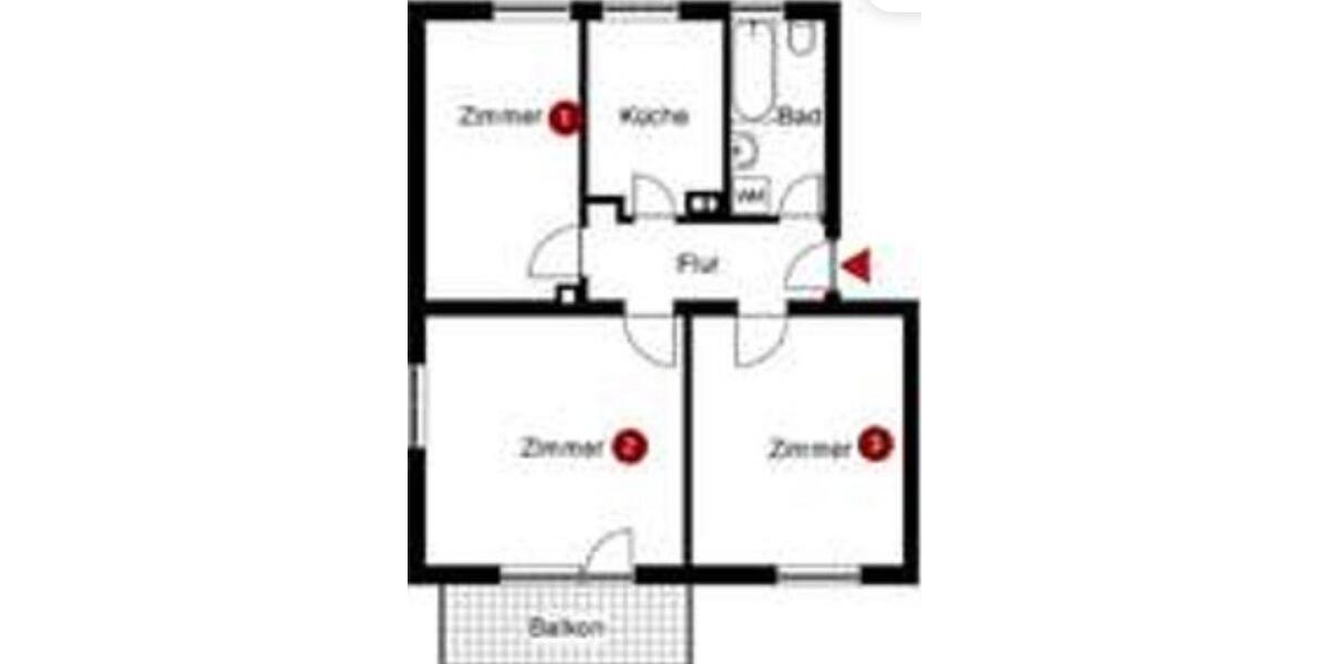 Erdgeschoßwohnung Sindelfingen Sindelfingen (Stadt) - 3 Zimmer, 62 m&sup2;, 1.100&euro; | Angebot:25353994