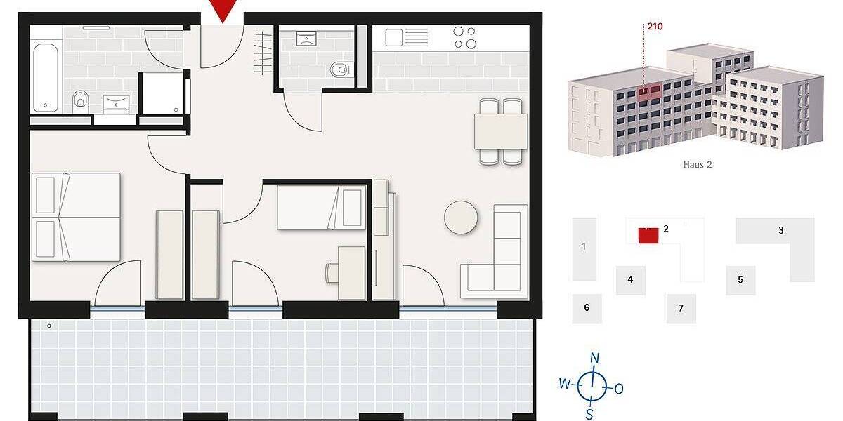 Etagenwohnung Leinfelden-Echterdingen Leinfelden - 3 Zimmer, 73 m&sup2;, 497.000&euro; | Angebot:25747895