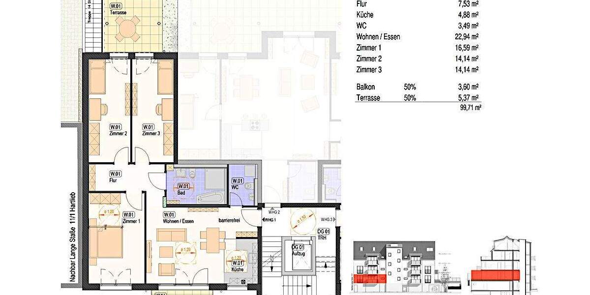 Etagenwohnung Nürtingen / Neckarhausen Neckarhausen - 3 Zimmer, 82 m&sup2;, 536.000&euro; | Angebot:25732741