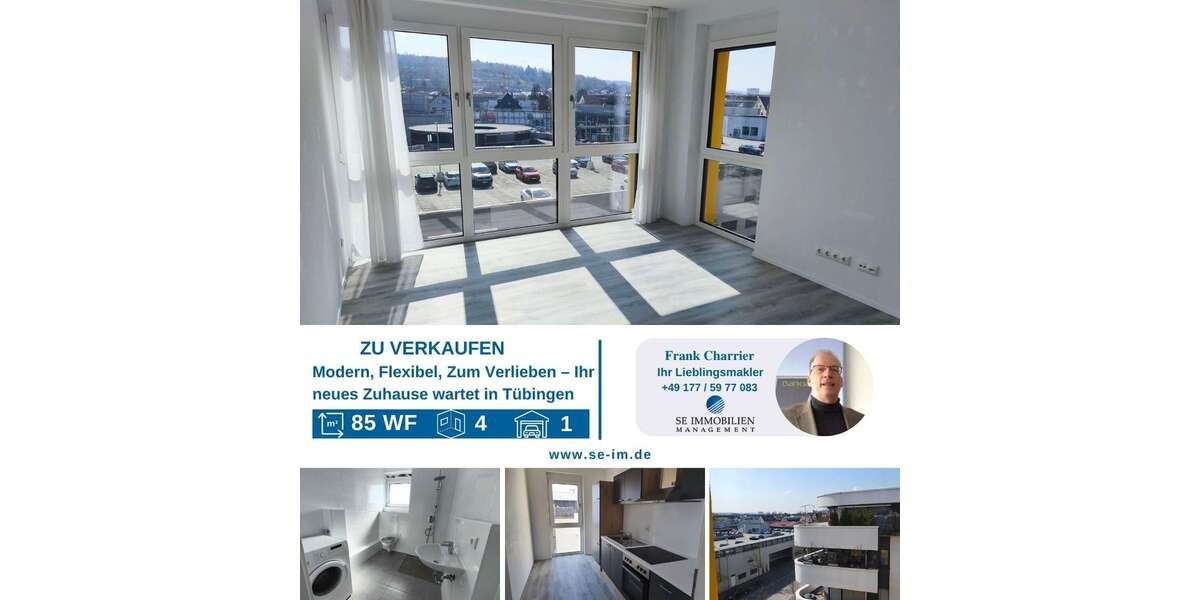 Etagenwohnung Tübingen Derendingen - 4 Zimmer, 85 m&sup2;, 649.888&euro; | Angebot:26288047