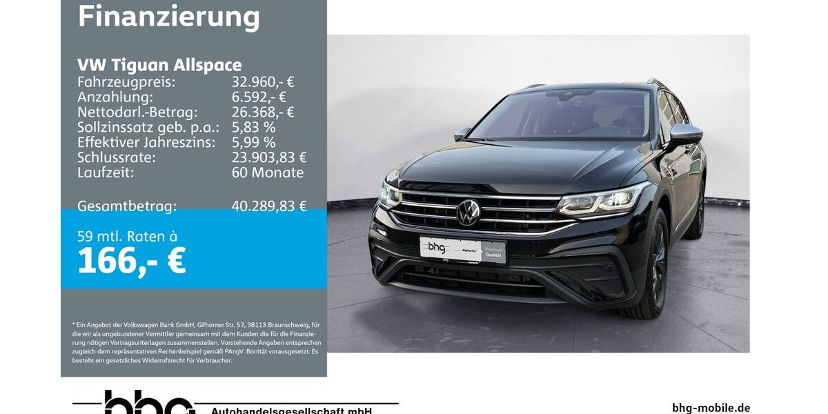 VW Tiguan Allspace 19.461 km 32.960 &euro; Metzingen 72555