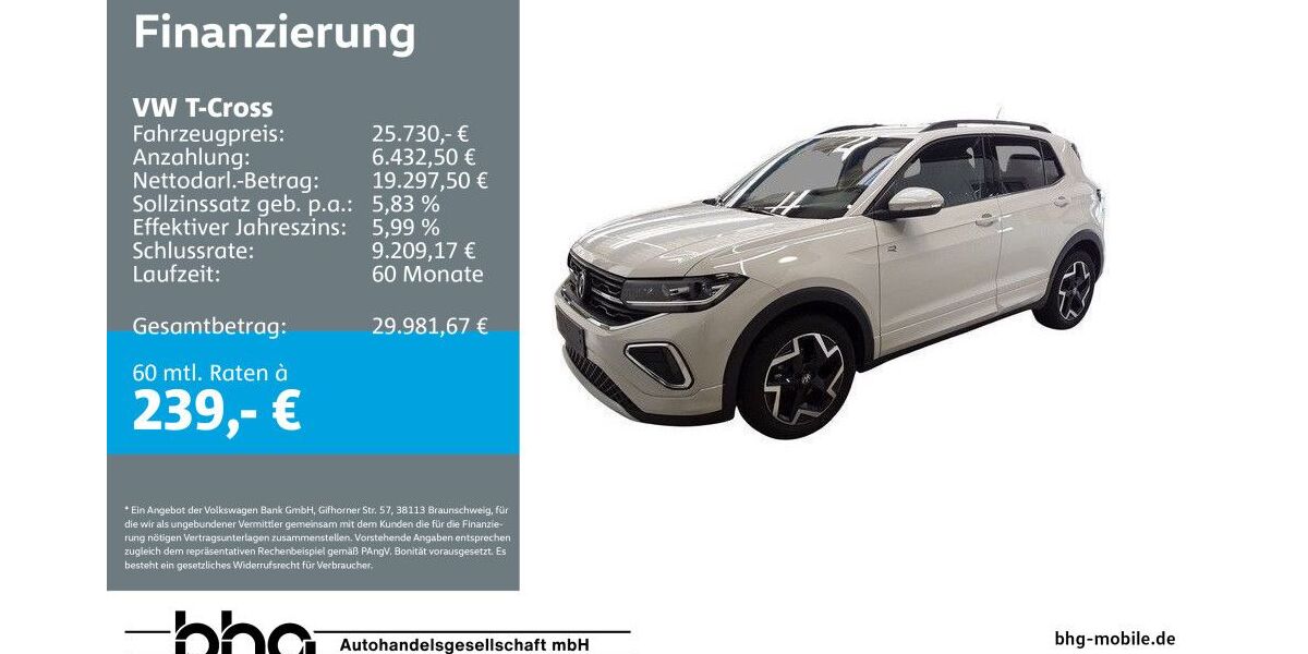 VW T-Cross 13.183 km 24.960 &euro; Reutlingen 72770