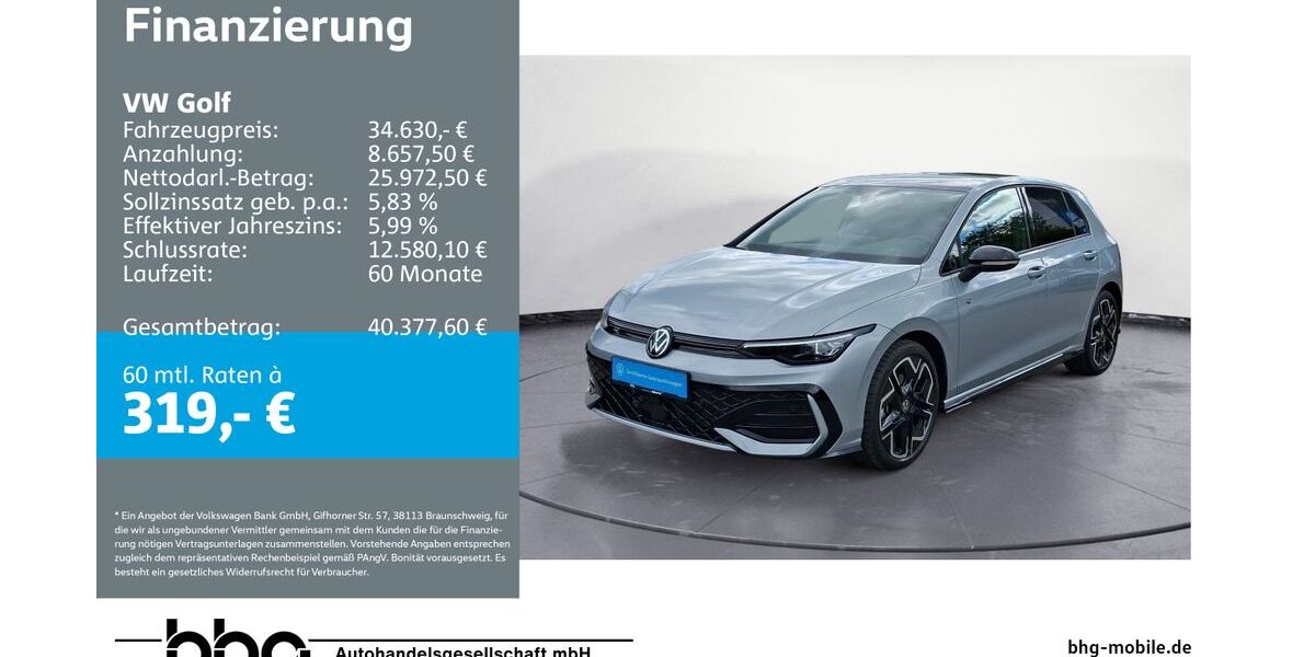 VW Golf 8.509 km 33.760 &euro; Reutlingen 72770
