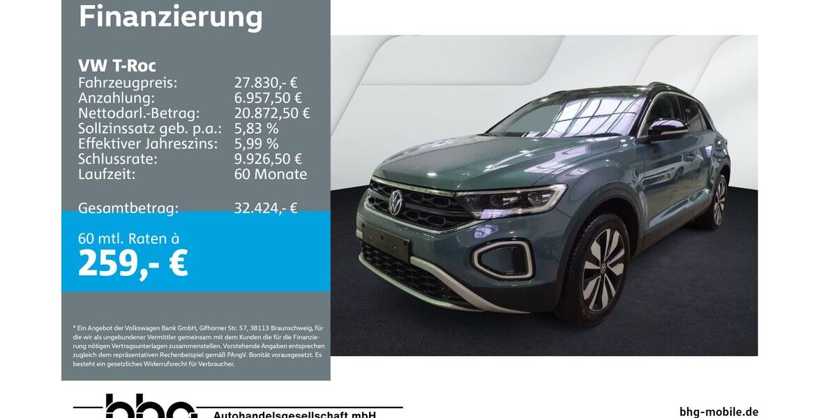 VW T-Roc 25.072 km 27.830 &euro; Reutlingen 72770