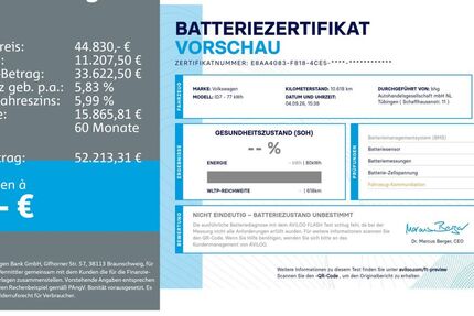 VW ID.7 10.618 km 43.930 &euro; Tübingen 72072
