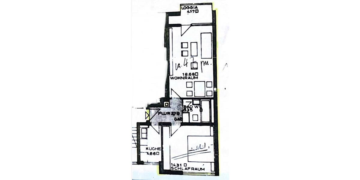 Etagenwohnung Sindelfingen - 2 Zimmer, 47 m&sup2;, 172.500&euro; | Angebot:26710716