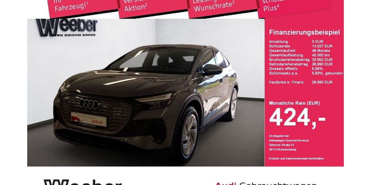 Audi Q4 e-tron 26.002 km 28.890 &euro; Herrenberg 71083